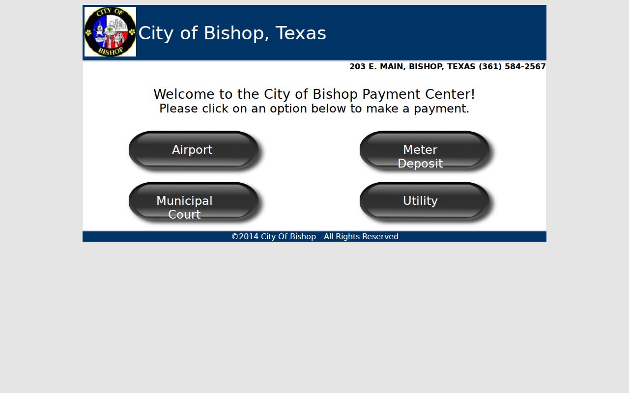 Bishop court docket municipal payment center